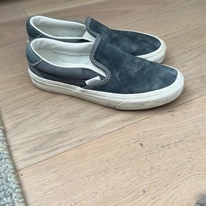 Nubuck grey vans - good condition